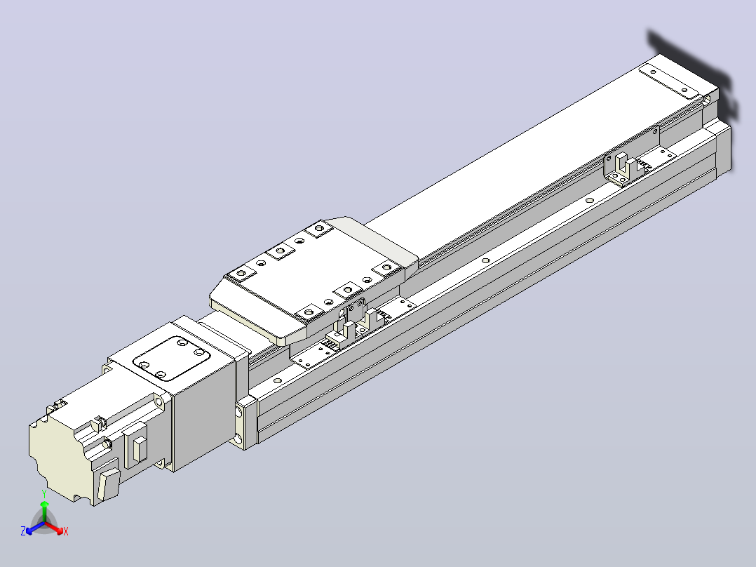 滚珠丝杠直线轴内置导轨TPA-GCR-80-1610C-L250-M-M20-N3主视图