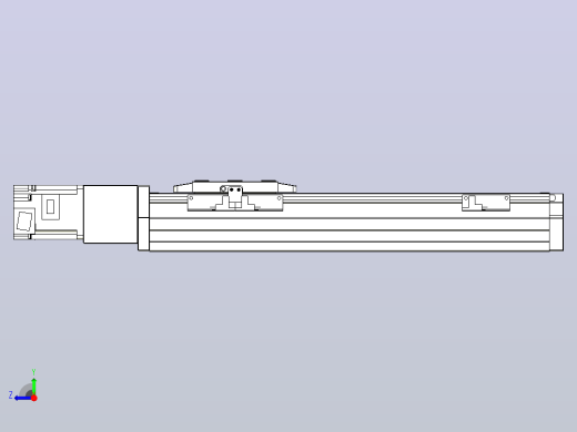 滚珠丝杠直线轴内置导轨TPA-GCR-80-1610C-L250-M-M20-N3右视缩略图