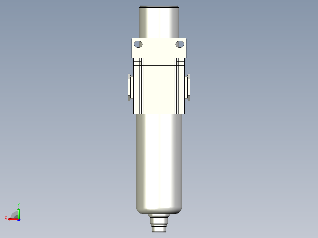 GAFR500调压过滤器后视图