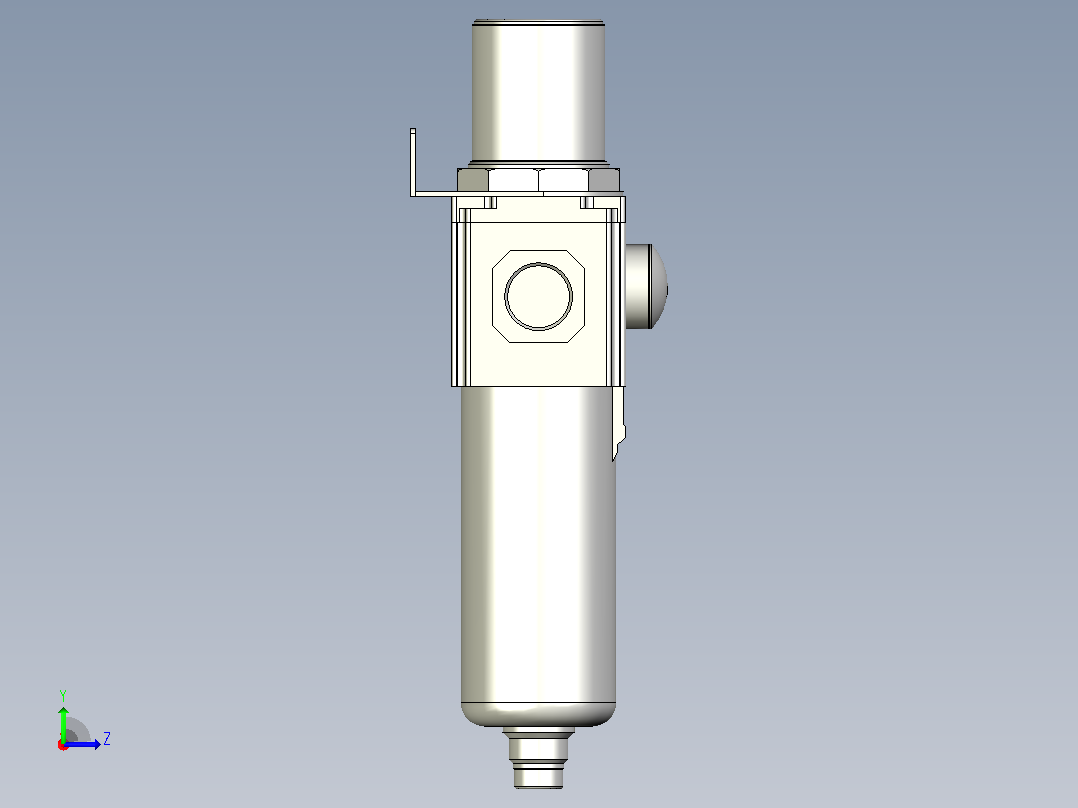 GAFR500调压过滤器左视图