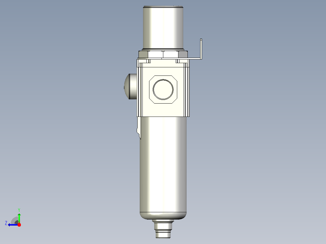 GAFR500调压过滤器右视图
