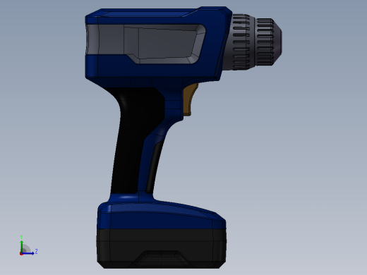 手电钻模型左视缩略图