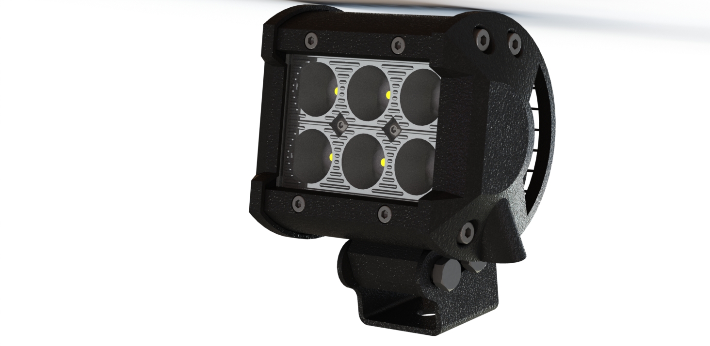 LED灯条2x3 LED，18W，聚光灯