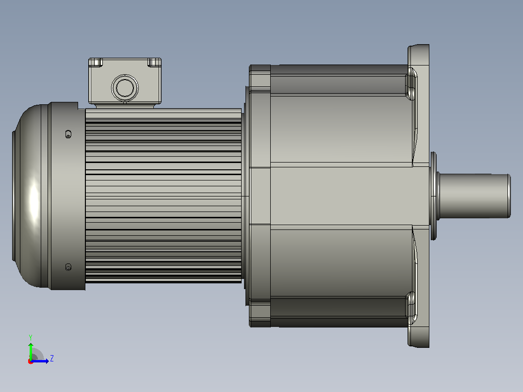 常规小型三相三维2.2KW5#WS三相左视图