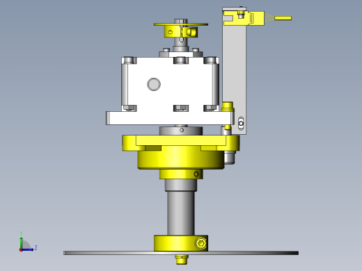 工件旋转机构左视缩略图