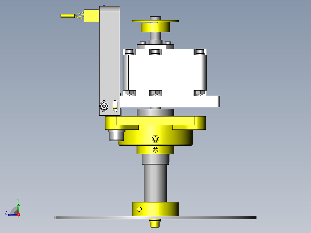 工件旋转机构右视图