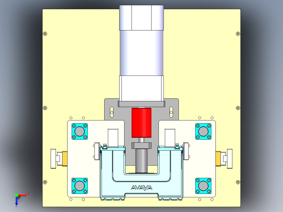 底座旋转切水口治具sw17可编辑俯视图