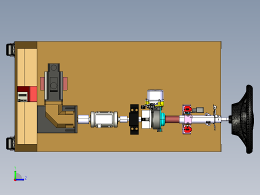 汽车EPS电动转向机构及测试系统左视缩略图