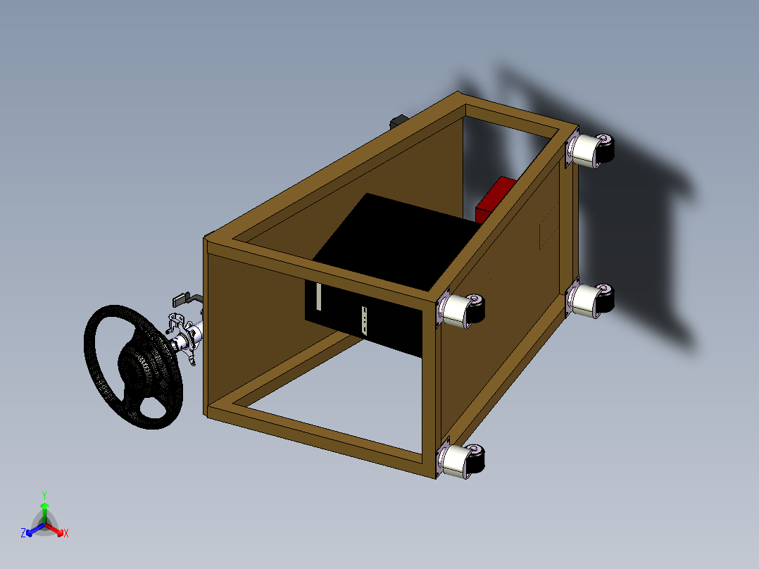 汽车EPS电动转向机构及测试系统正等轴测图