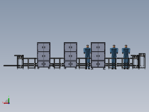 压合半自动组装线体sw17可编辑后视缩略图
