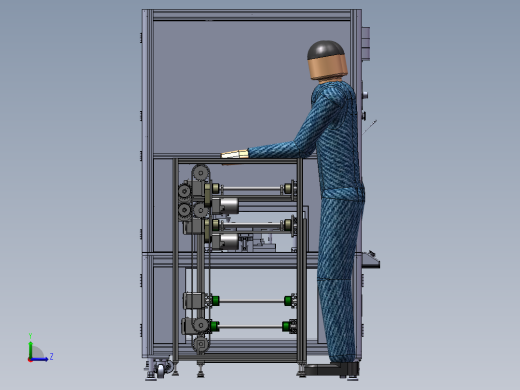 压合半自动组装线体sw17可编辑左视缩略图