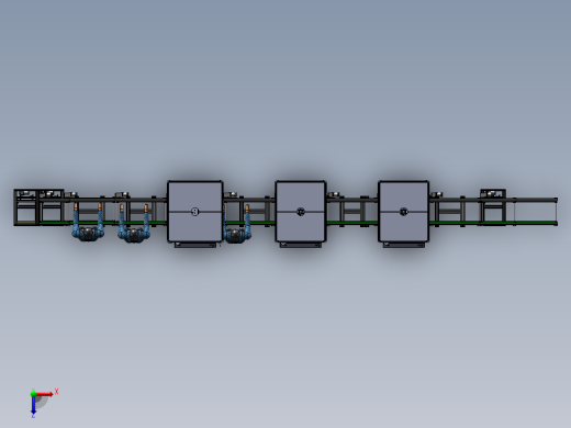 压合半自动组装线体sw17可编辑俯视缩略图