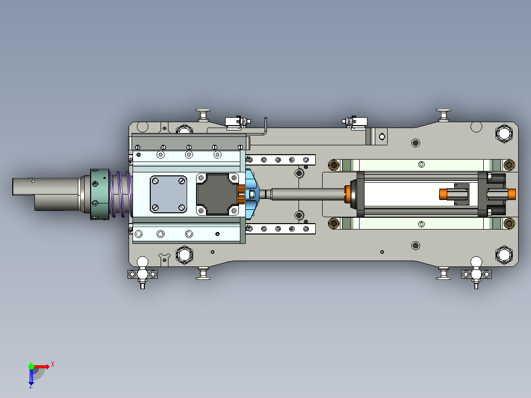 电化学处理振荡机3d模型3D模型俯视图
