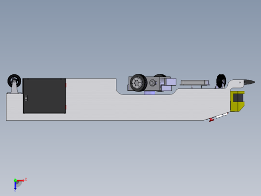 手动牵引AGV钢丝料架俯视缩略图