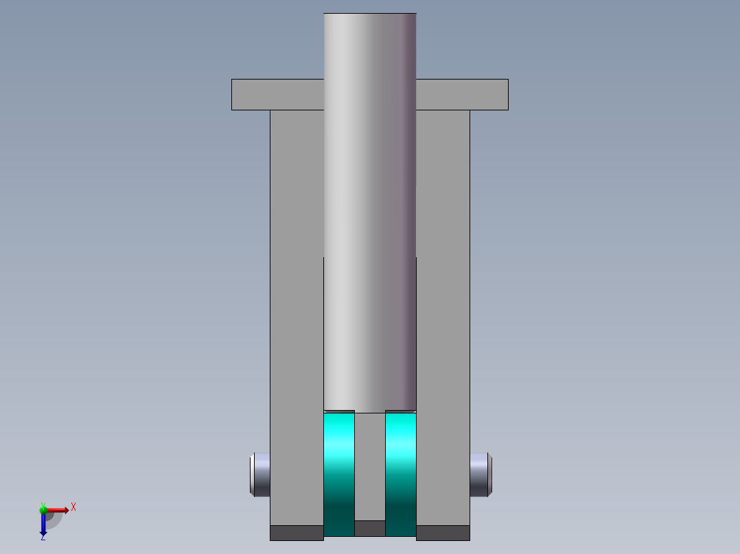 495曲轴零件工艺、钻润滑油孔夹具及专用机床设计(全部结清）俯视图