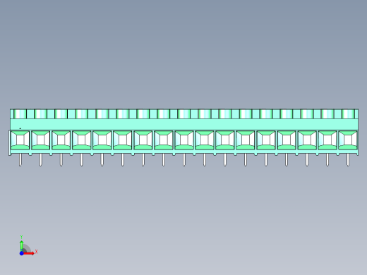 DEGSON DG636 系列 6.357.629.52mm 接线端子-DG636-9.52-17P-14-00AH前视缩略图