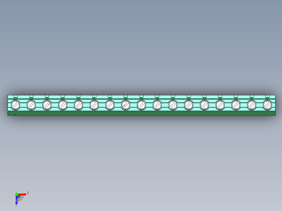 DEGSON DG636 系列 6.357.629.52mm 接线端子-DG636-9.52-17P-14-00AH俯视图