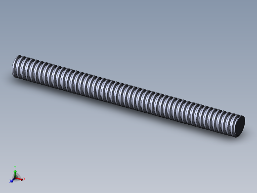 公制 （ISO） 梯形螺钉-TR18x4x200.SLDPRT
