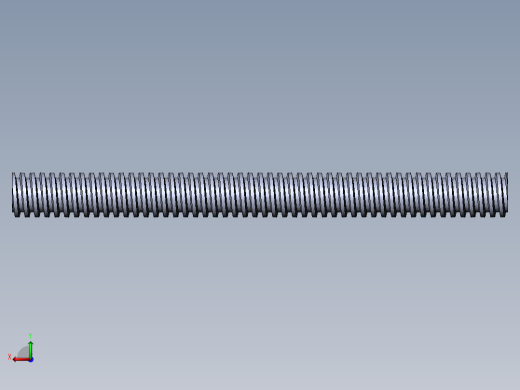 公制 （ISO） 梯形螺钉-TR18x4x200.SLDPRT后视缩略图