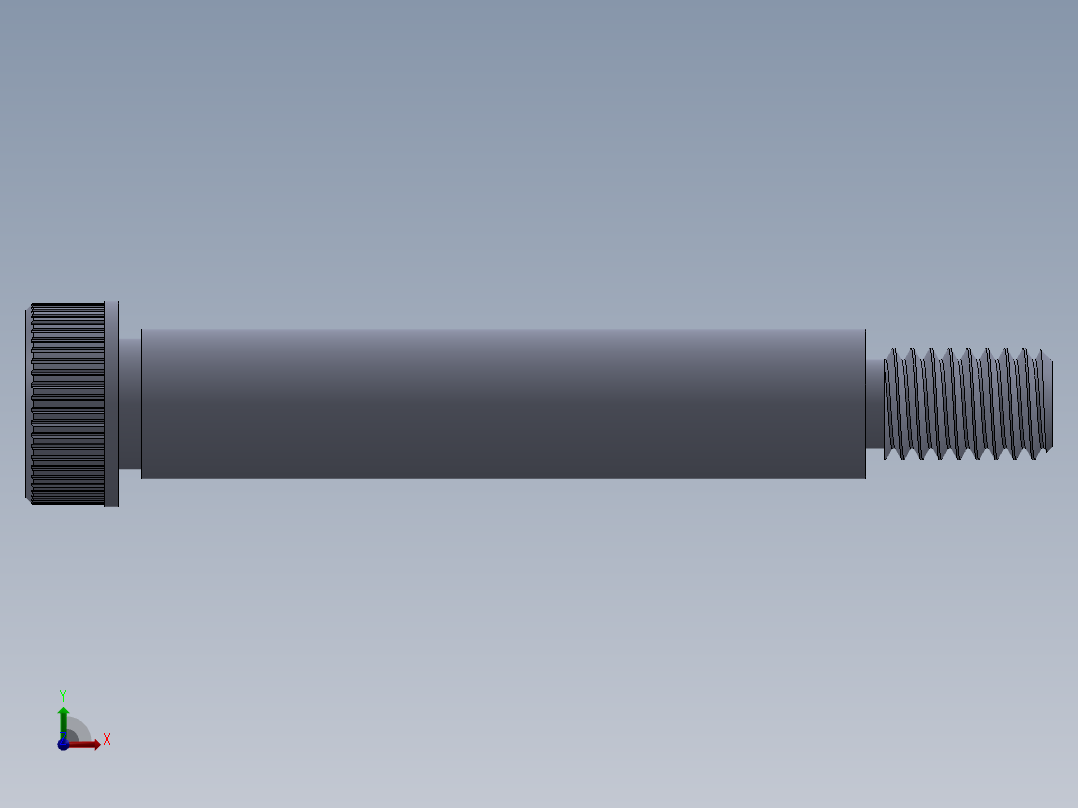 公制SH螺栓选择（DME）-SB DME PM6 x40.SLDPRT前视图