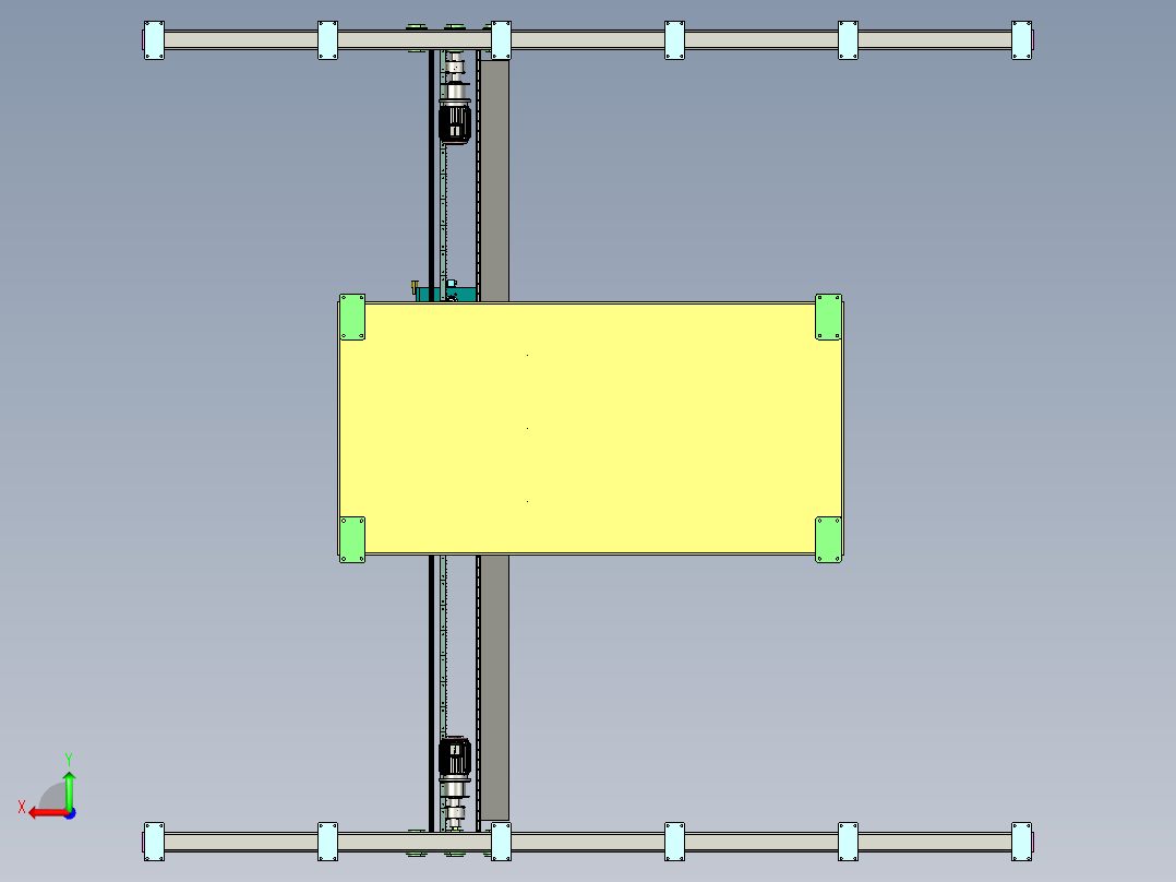 Q413-磨抛机工作台的设计【三维proe】后视图
