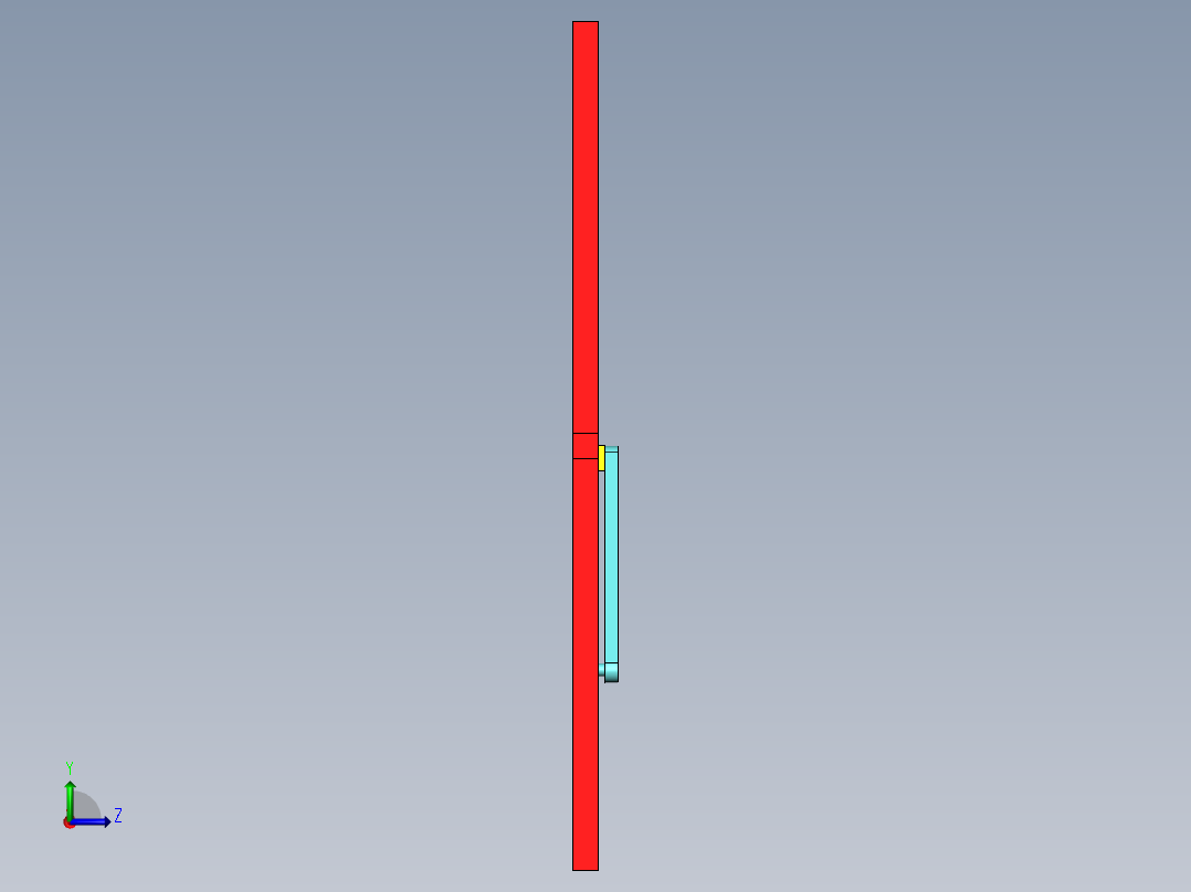 十字导杆机构左视图
