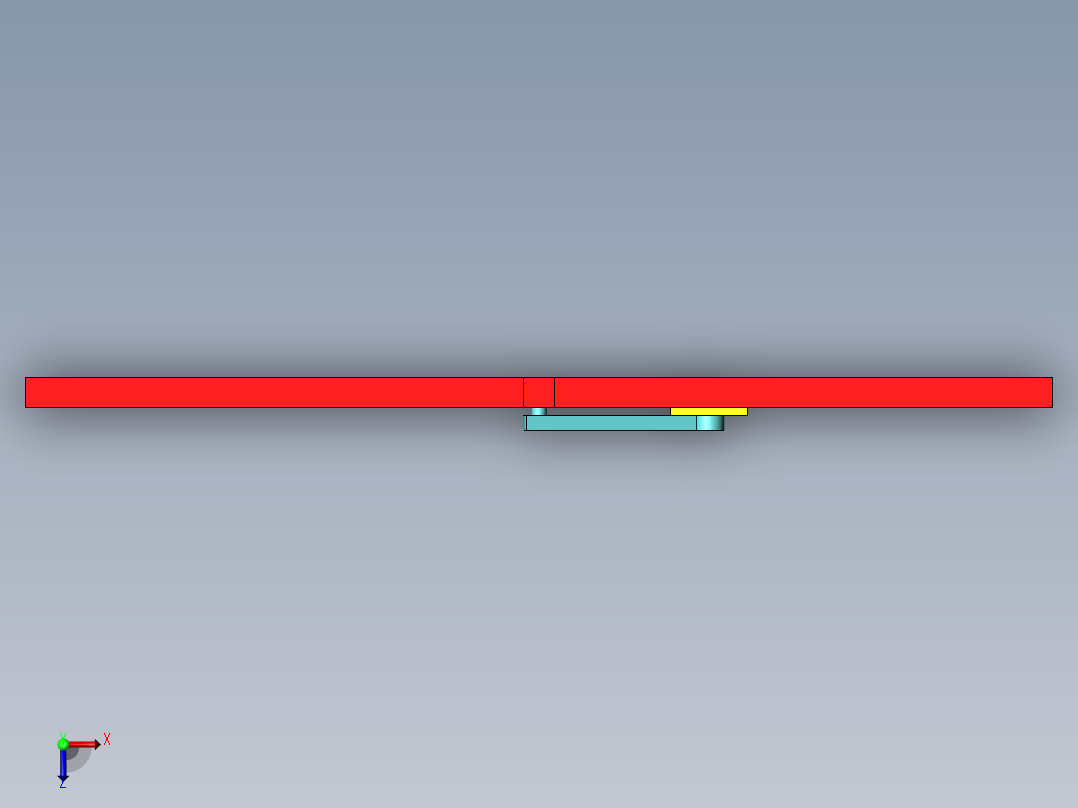 十字导杆机构俯视图