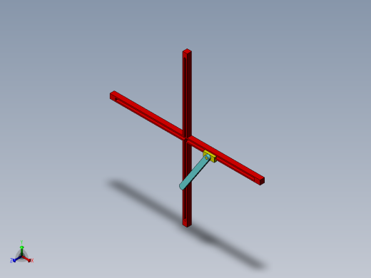 十字导杆机构正等轴测缩略图