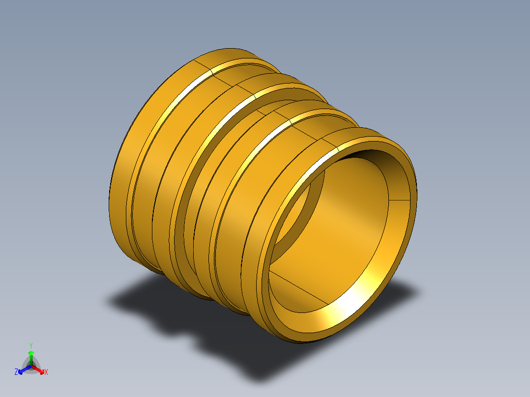 水管接头High Flow Coupler 1163-60-BPD正等轴测图