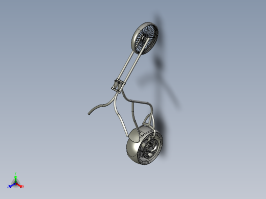 79---概念自行车（stp）proe 5.0三维图纸模型设计图纸