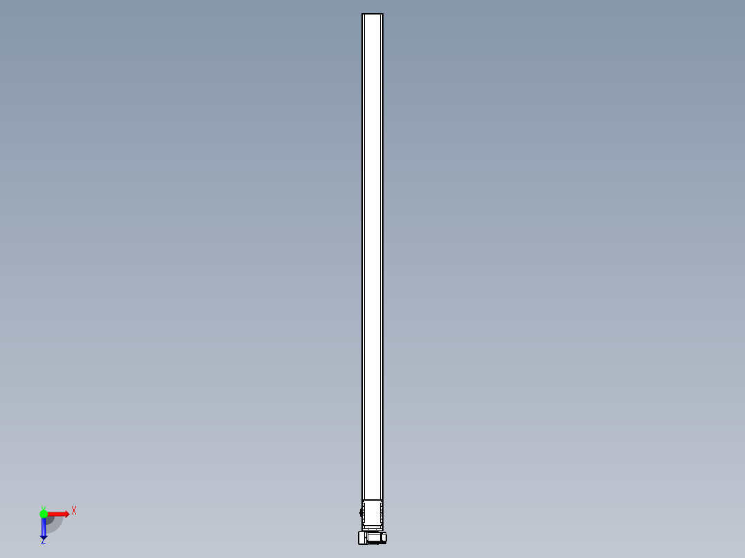 同步带全封闭直线模组TPA-HCB-105D-90-L2400-LU-Y-P20-N3俯视图