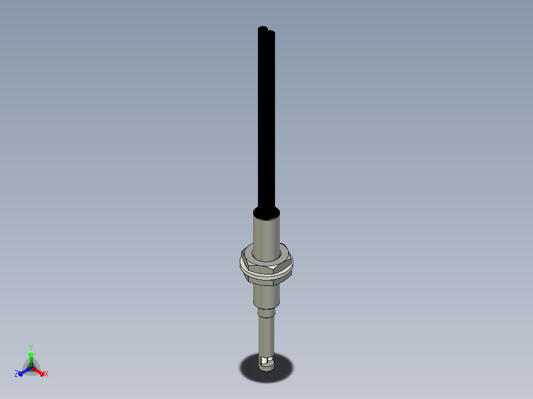 侧视光纤_漫反射型FR-F612正等轴测图
