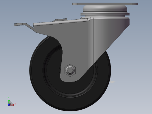 3寸脚轮前视缩略图