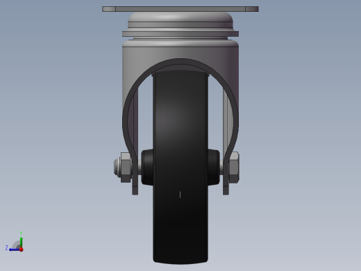 3寸脚轮右视缩略图