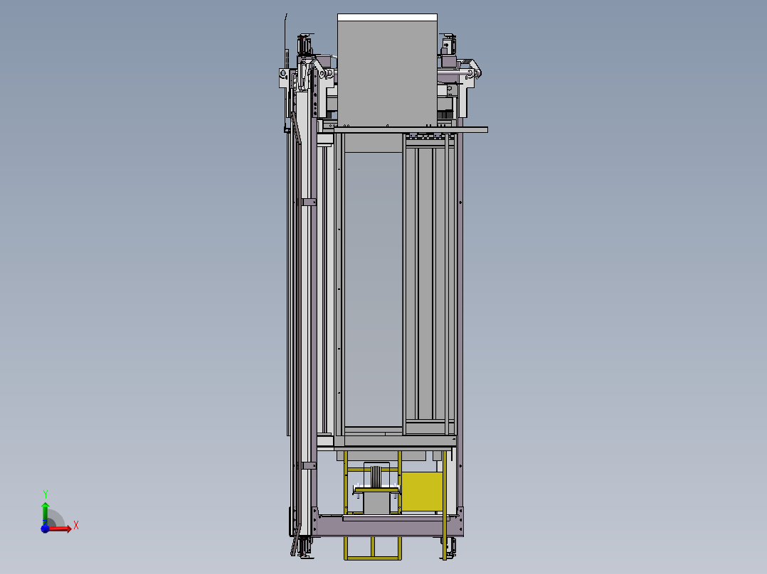 直角开门电梯轿厢设计1185050==200前视图