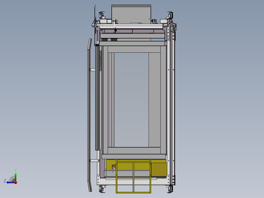 直角开门电梯轿厢设计1185050==200右视图