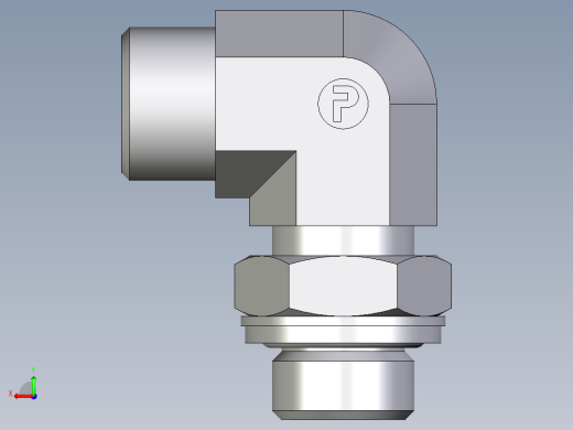 卡套式工业通用硬管接头EO_Adjustable_Locknut_elbow_WEE12LROMDCF后视缩略图