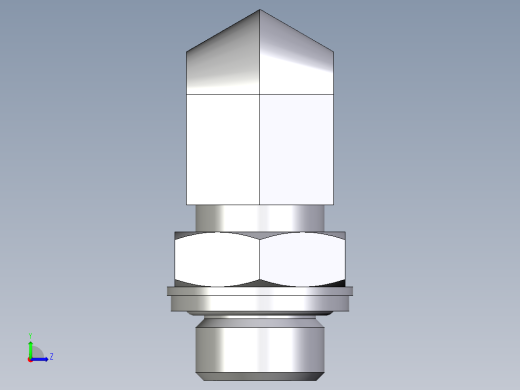 卡套式工业通用硬管接头EO_Adjustable_Locknut_elbow_WEE12LROMDCF左视缩略图
