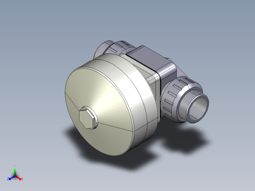 8DKMUAVCP NO-DA 气动隔膜阀、常开型双作用，与溶剂焊接女性联盟结束，ASTM PVC-U系列正等轴测缩略图