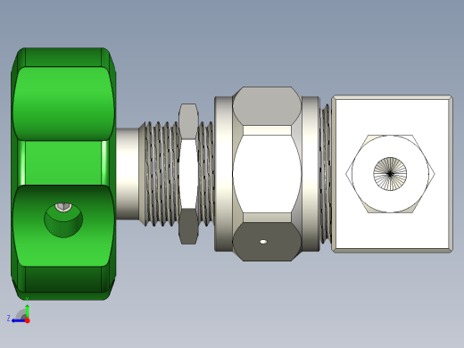 不锈钢高纯度高压隔膜密封阀，6 mm世伟洛克管接头，圆形手柄右视缩略图