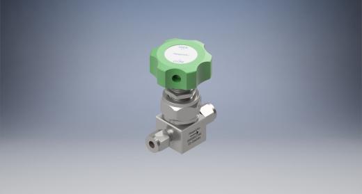 不锈钢高纯度高压隔膜密封阀，6 mm世伟洛克管接头，圆形手柄缩略图