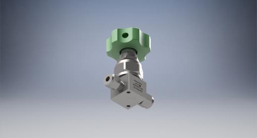 不锈钢高纯度高压隔膜密封阀，6 mm世伟洛克管接头，圆形手柄缩略图