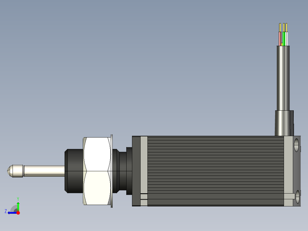 NOVOTECHNIK直线位移传感器FTI 系列 传感器右视图