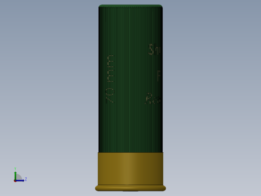 雷明顿12G猎枪子弹左视缩略图