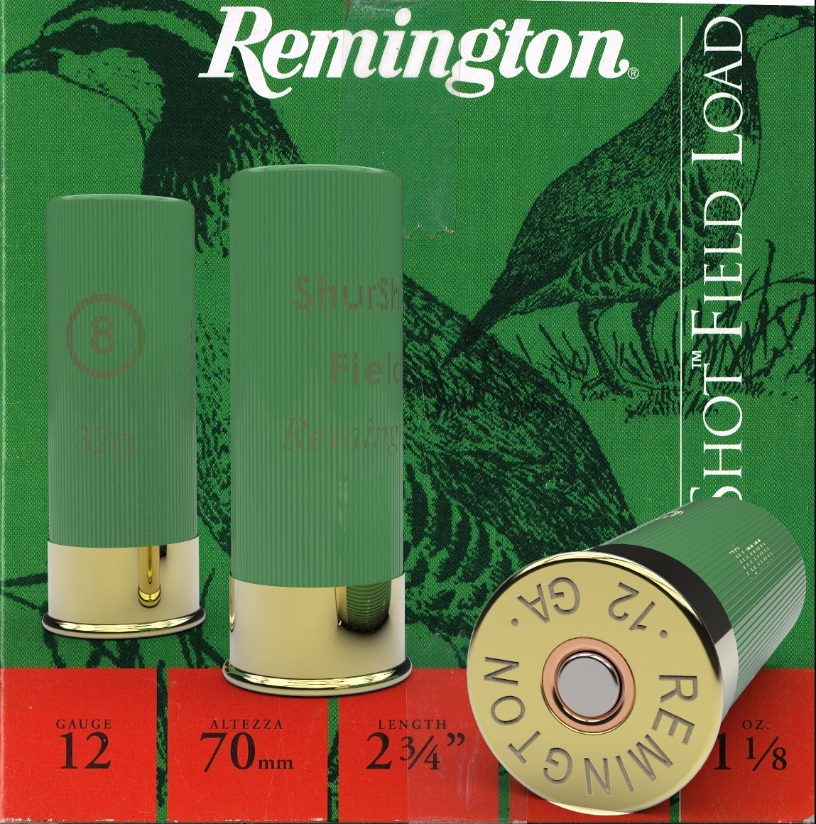雷明顿12G猎枪子弹