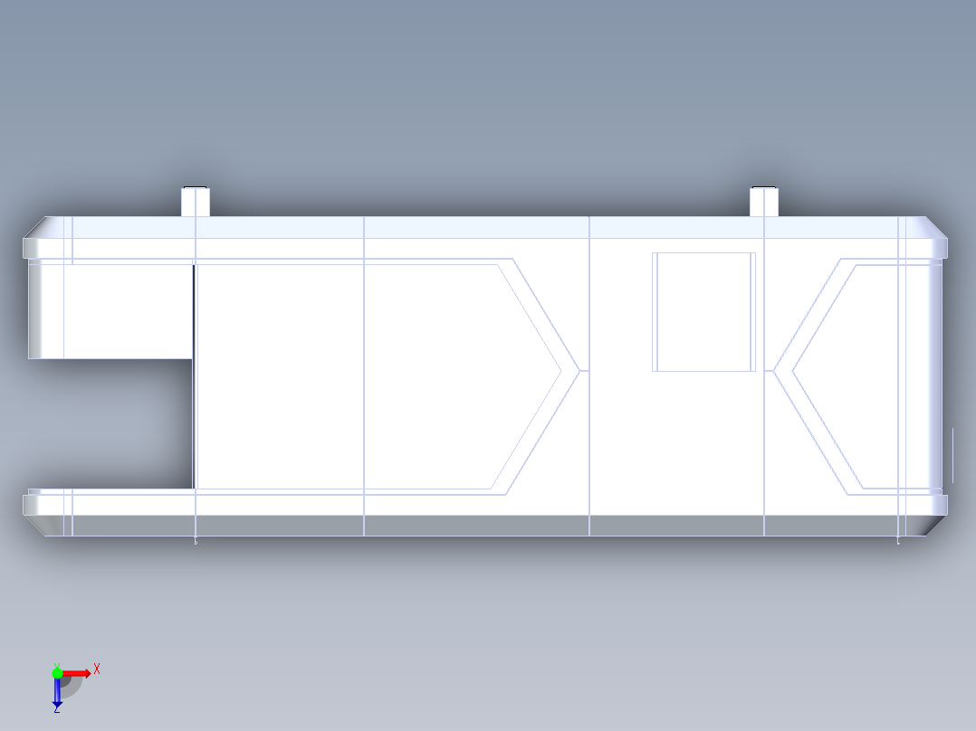 民宿太空舱3D模型含CAD施工图纸（3米x8.5米）俯视图