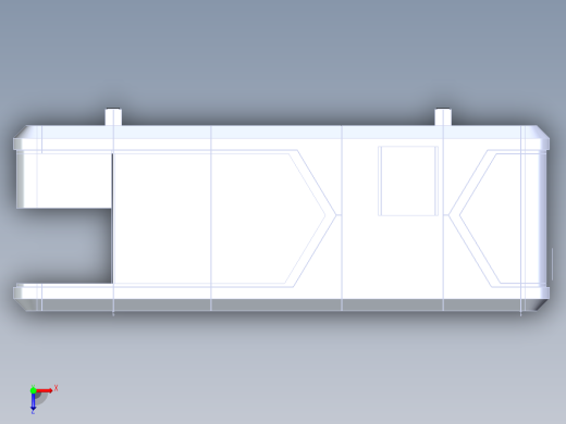 民宿太空舱3D模型含CAD施工图纸（3米x8.5米）俯视缩略图