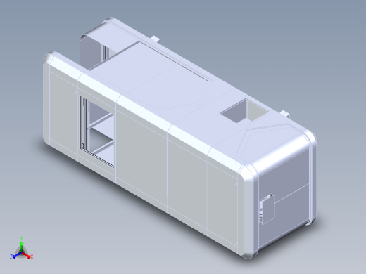 民宿太空舱3D模型含CAD施工图纸（3米x8.5米）正等轴测缩略图