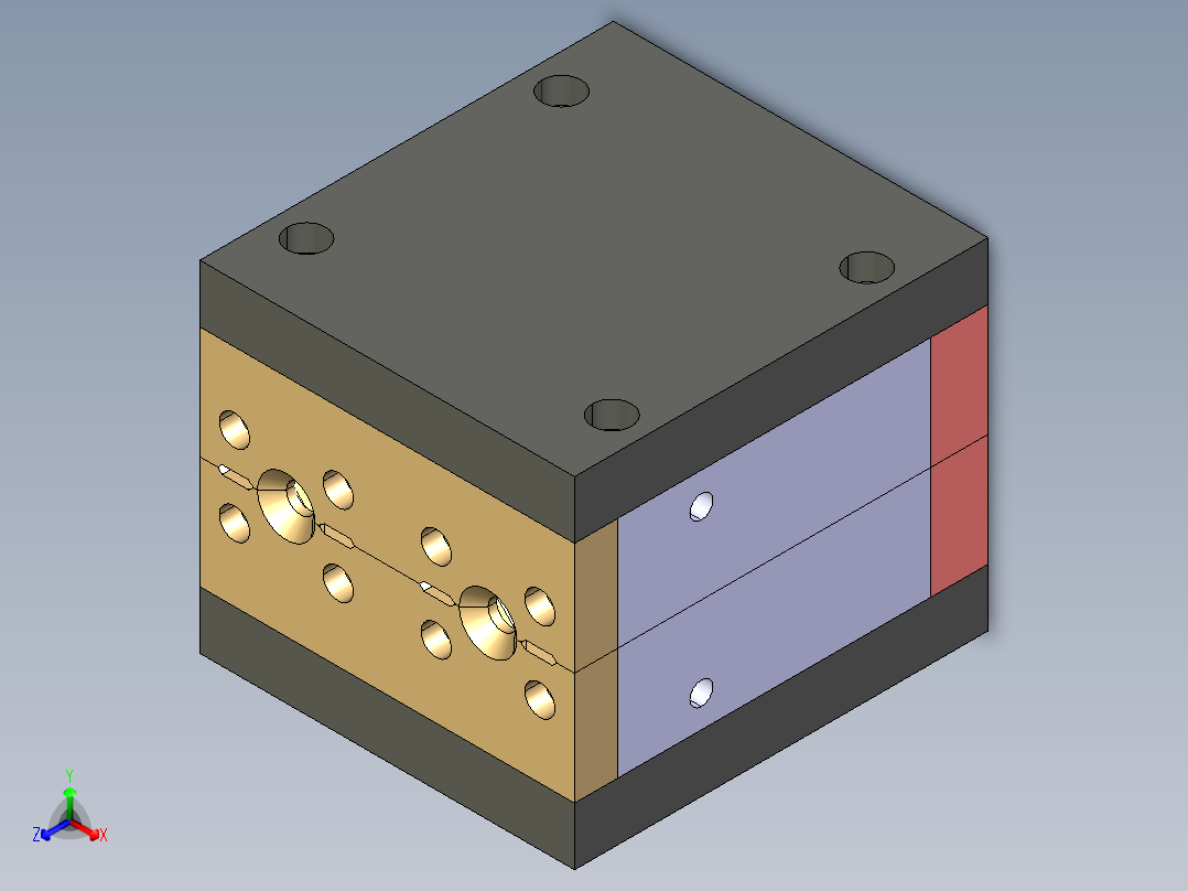 吹模2正等轴测图