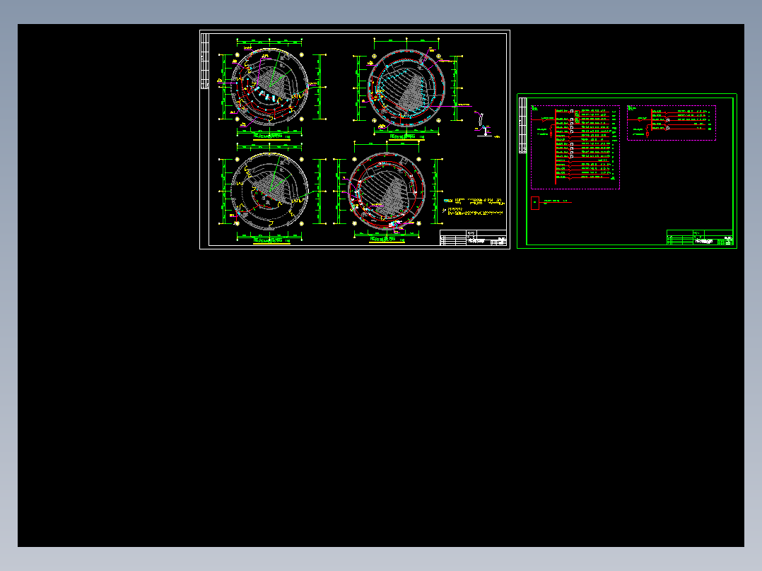 球幕影院的电气照明图